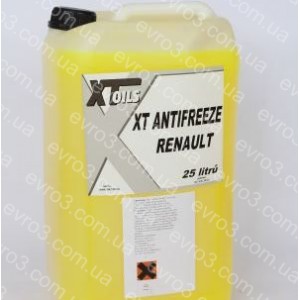 Антифриз XT (Renault 41-01-001, Type D; AFNOR NFR15-601; ASTM D3306), концентрат, жовтий 25L